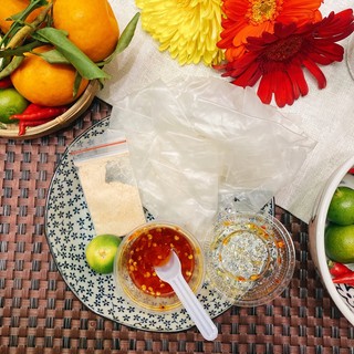 Bánh tráng phơi sương chấm Muối Sệt
