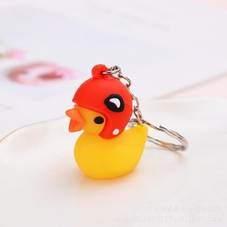 Móc khoá vịt đội mũ