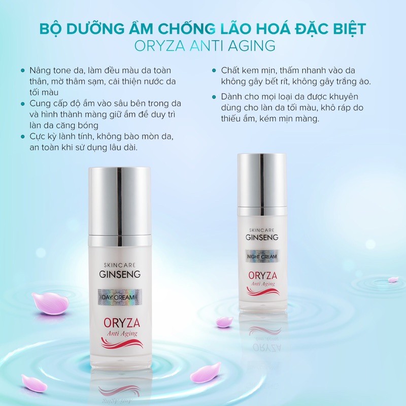 BỘ ĐÔI NGÀY ĐÊM KEM DƯỠNG ORYZA