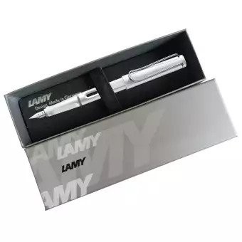 Bút máy cao cấp LAMY safari White (019)- tặng kèm hộp mực T10 xanh dương- Hãng phân phối chính thức