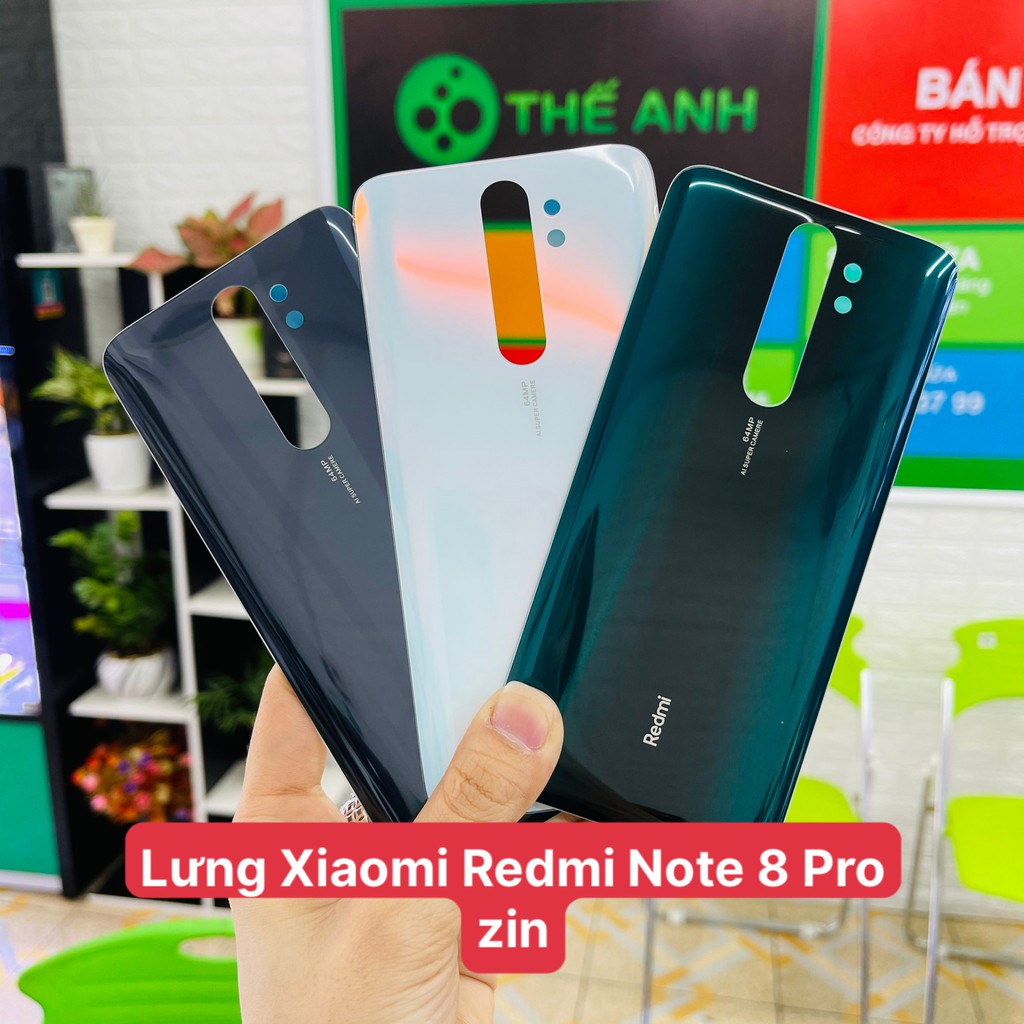 Nắp lưng / kính lưng Xiaomi Redmi Note 8 pro zin , bảo hành đổi trả