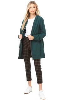 Áo Khoác F21 Thắt Eo Có Mũ Form Dài Polyeste - 0640