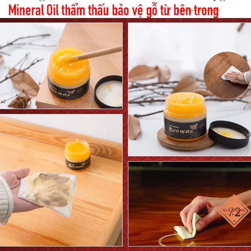 Sáp Ong BeeWax Chuyên Gia Đánh Bóng Sàn Gỗ - Các Loại Bàn Ghế Gỗ [ SÁP BEE]