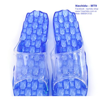 Dép massage chân đi trong nhà, dép nhà tắm, dép lê, dép nhựa màu Xanh dương Nachidu - MT9