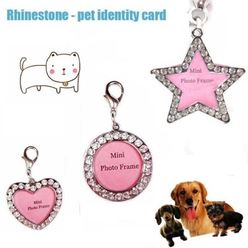 [ Rẻ Vô địch ] Bảng tên đính đá dành cho thú cưng cao cấp