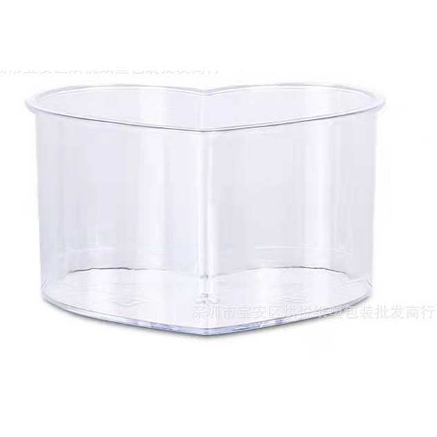 50 Hộp nhựa pet trái tim kèm nắp mã 7745 WH77