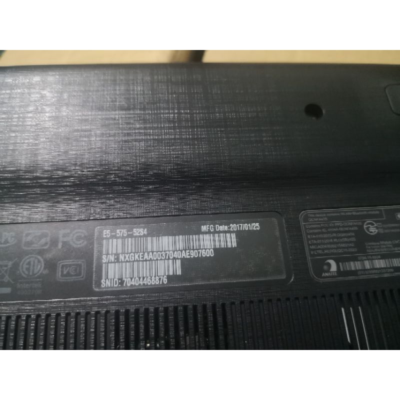 Laptop Acer E5 575 (core i5 7200 | ram 8 ddr4 | ssd 120 | hdd 500 | 15,6" | vân tay) | BigBuy360 - bigbuy360.vn