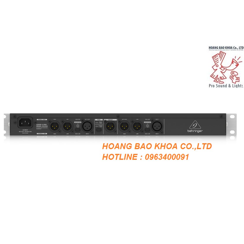 Thiết bị phân tần Behringer CROSSOVERS CX2310 Stereo 2Way Mono 3Way Crossover