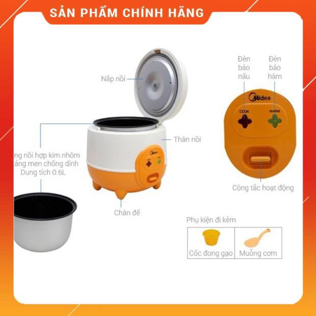 Nồi Cơm Điện Midea 0,6L MR-CM06 Chính Hãng BH 12 tháng