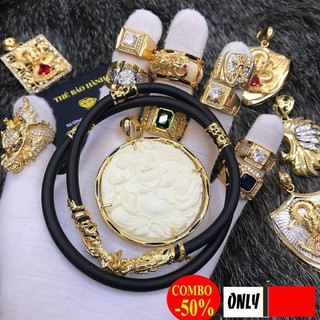 Dây chuyền cao su mặt Phật Di Lặc
