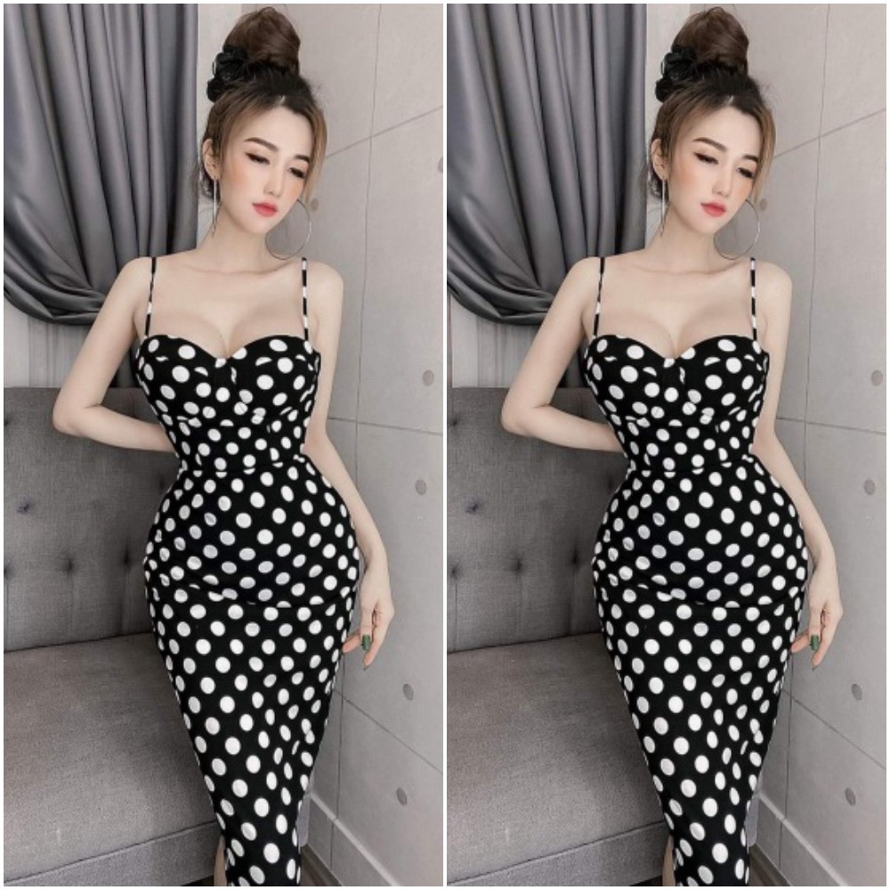 Đầm body cúp ngực 2 dây