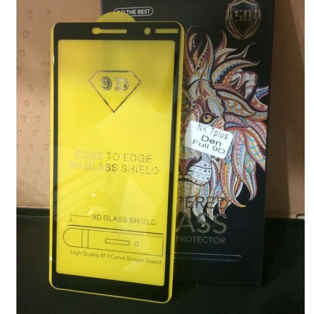 Kính Cường Lực 9D 9H Full Keo, Full Màn nokia 7 plus