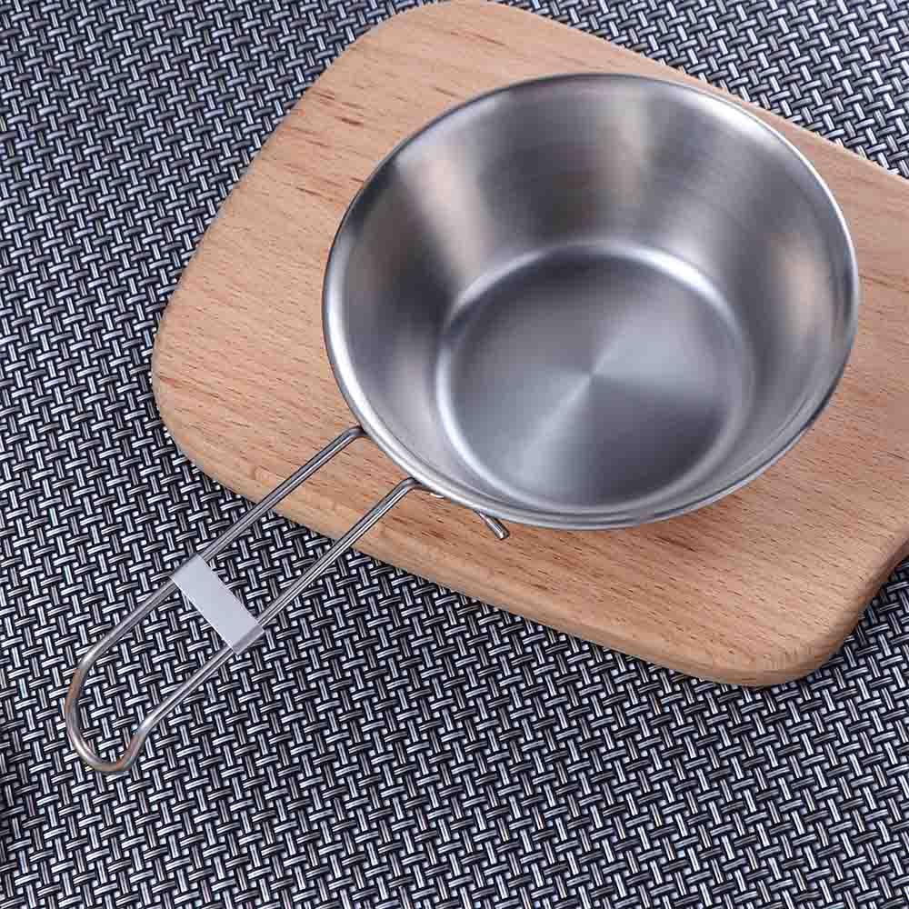 Bộ Dụng Cụ Nấu Ăn Bằng Thép Không Gỉ Di Động Tiện Dụng Mang Theo Du Lịch Cắm Trại