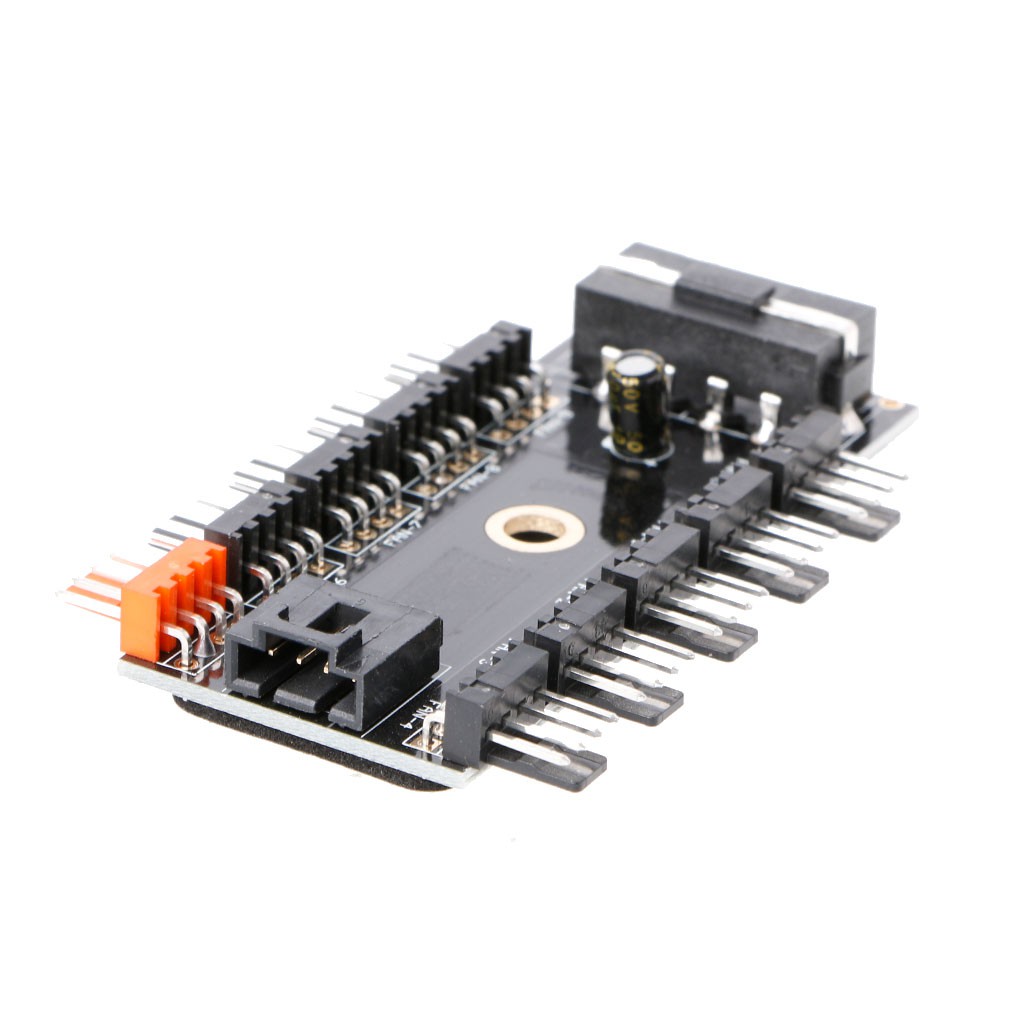 Bộ chuyển đổi quạt tản nhiệt IDE Molex 1 sang 10 cổng 4-Pin 12V