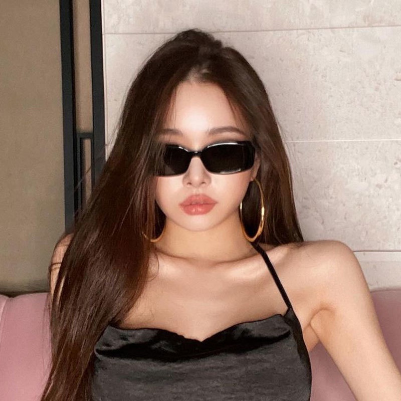 Kính mát PURE CUBE chống tia UV phong cách Âu Mỹ hip hop cá tính thời trang cao cấp dành cho nữ
