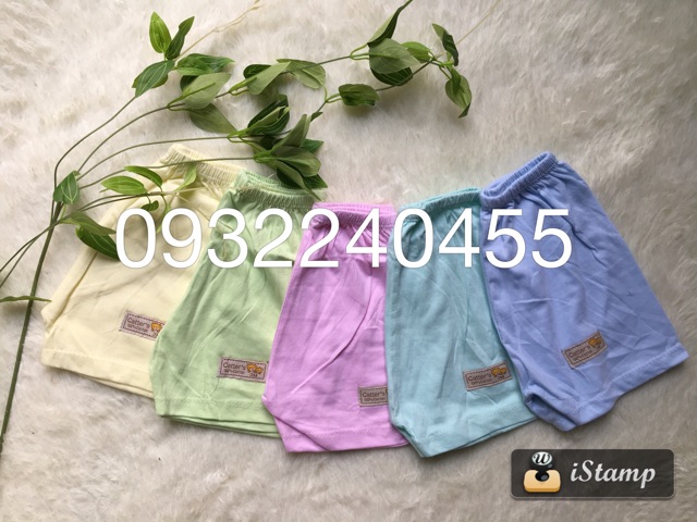 Combo 10 quần đùi cotton hình cho bé Loại 1 4-14kg