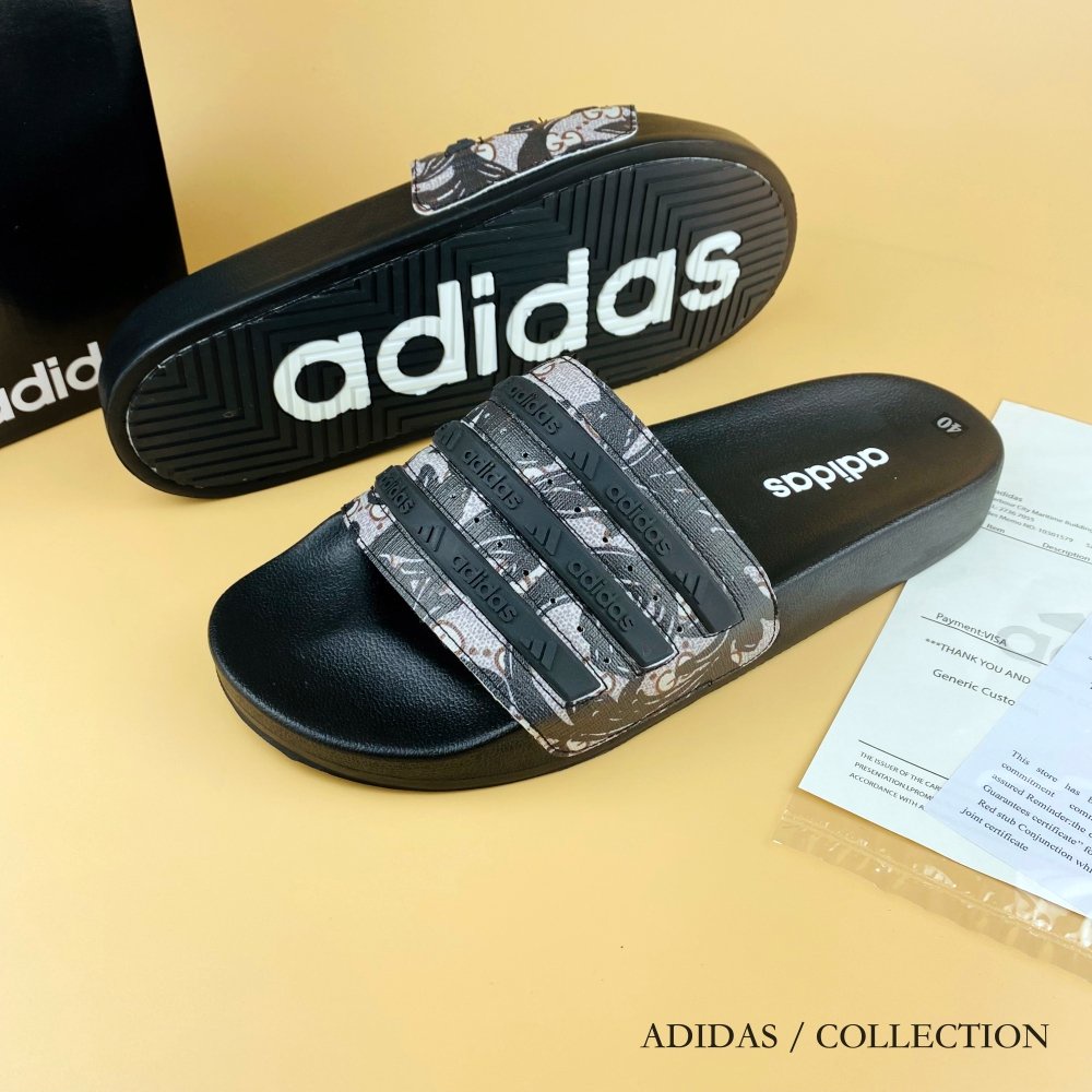 Dép Nam ADIDASS DS 110  Mẫu Mới - Dép Nam Quai Ngang Form Dáng Thể Thao Full Box