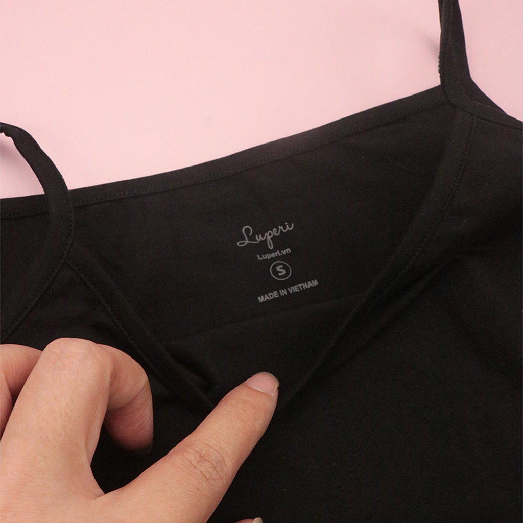 Áo 2 Dây Cotton Luperi chất liệu mềm mịn không bai nhão thấm hút mồ hôi tốt LFAD875