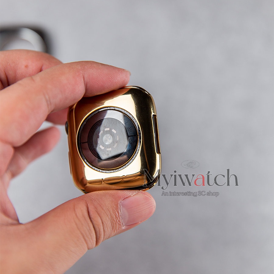 Ốp Bảo Vệ Bằng TPU Mềm Mạ Điện Dành Cho Apple Watch 44MM 40MM 42MM 38MM iWatch 6 5 4 SE 3 2 1