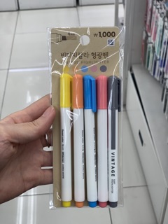 [DAISO] Bút HighLight 1 đầu _ ngòi 4mm