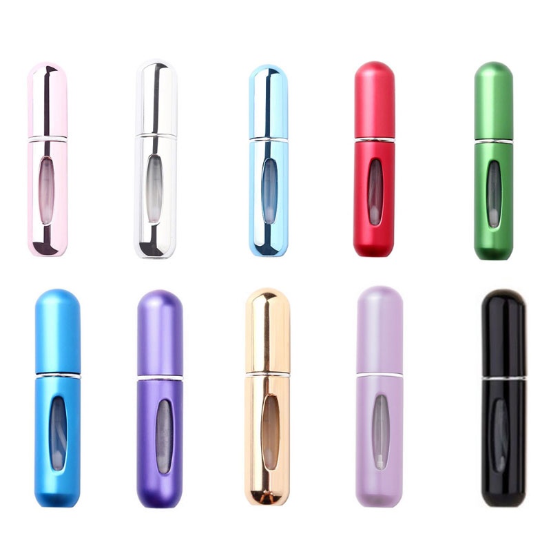 Set 10 Chai Nhôm 5ml Đựng Mỹ Phẩm Có Thể Đổ Đầy Tiện Lợi