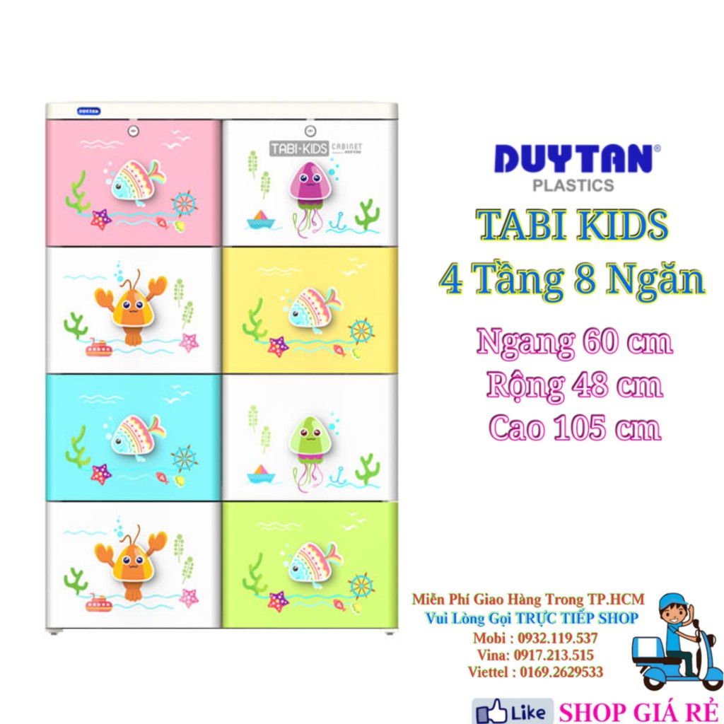 Tủ Nhựa Duy Tân TABI-KIDS DƯƠNG