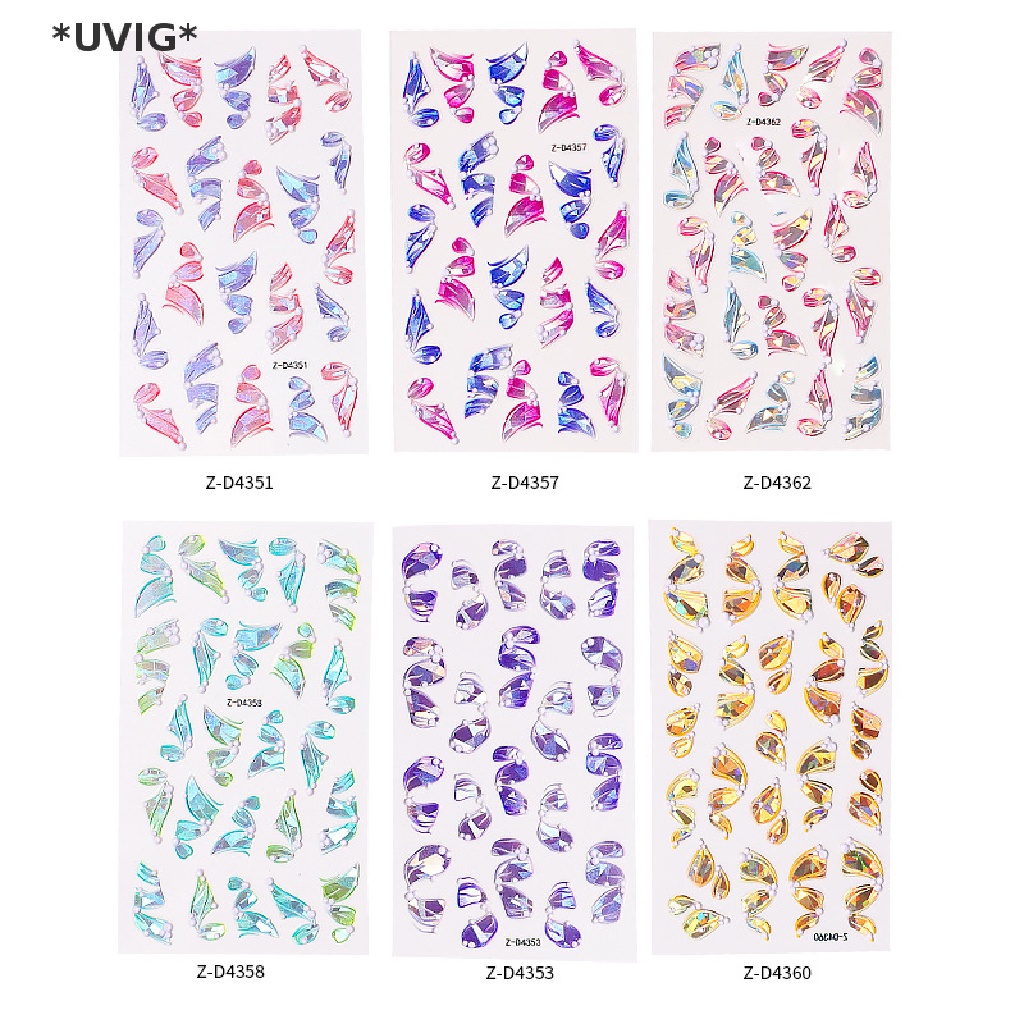 [[UVIG]] 5D Three-dimensional Ribbon Nail Stickers Nail Decals DIY Nail Art Decorations [Hot Sell]