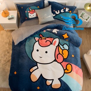 Bộ chăn ga gối nỉ nhung 3D