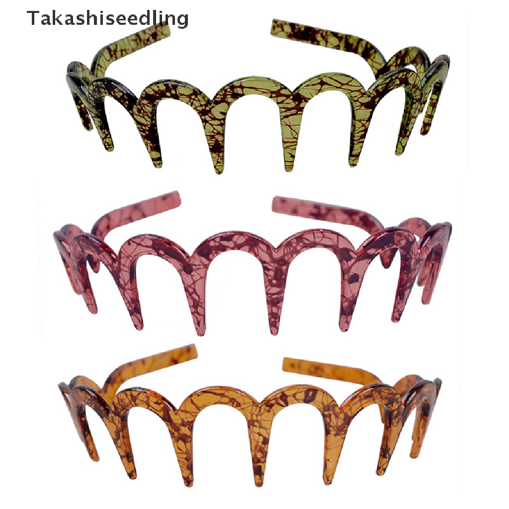 (Takashiseling) 1 Lược Cài Tóc Răng Cá Mập Bằng Nhựa Cho Nữ