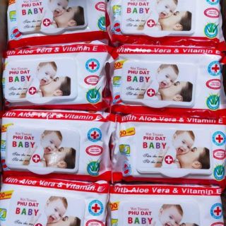 Khăn ướt Baby Phú Đạt 100 tờ không mùi