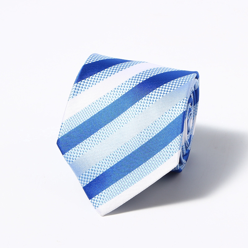 Cà vạt nam Efan vải lụa kẻ sọc hoa văn đa dạng tùy chọn 8cm thời trang lịch lãm