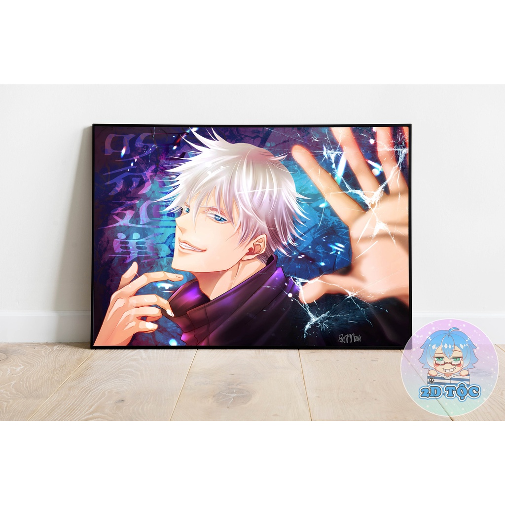 TRANH POSTER A3 GOJO SATORU (6) ANIME MANGA JUJUTSU KAISEN CHÚ THUẬT HỒI CHIẾN CHẤT LIỆU GIẤY CAO CẤP - 2D TỘC SHOP