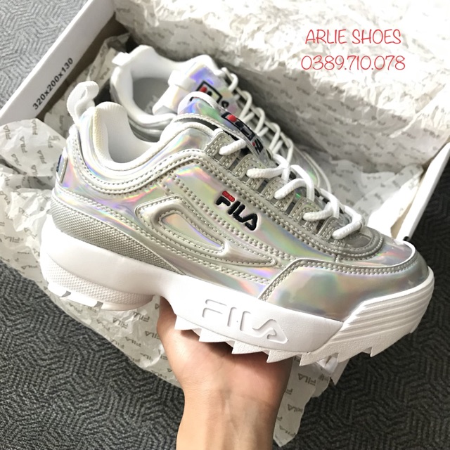 Giày Fila Disruptor 2 Silver Authentic uk Chính Hãng 💯%