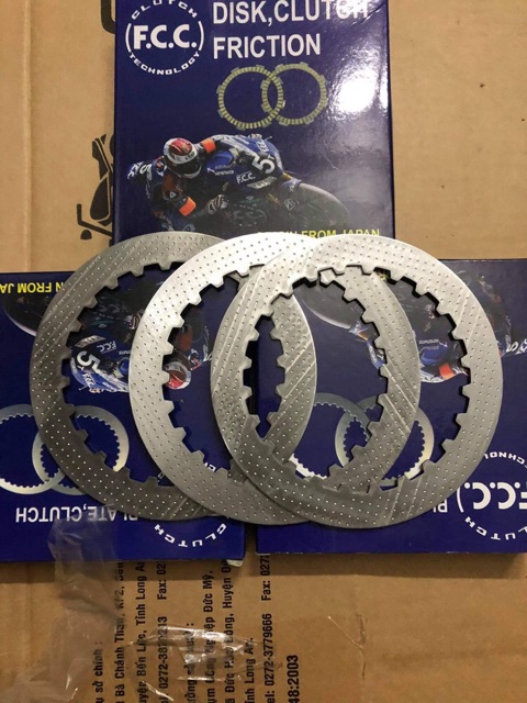 Bộ bố nồi + lá sắt nồi Exciter 150 zin hãng FCC