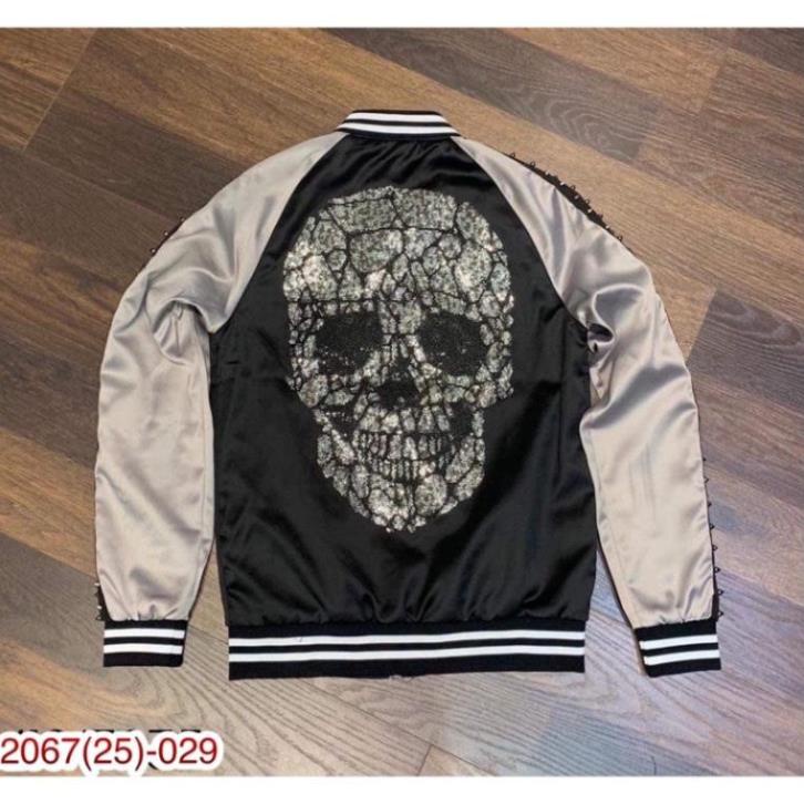 Áo khoác bomber nam Philiplein đính đá cao cấp chắc chắn chuẩn đường kim mũi chỉ ảnh thật 100%