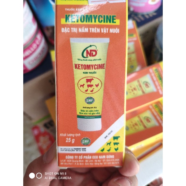 Kem bôi nấm trên chó mèo gia súc gia cầm Ktomycin 25 g