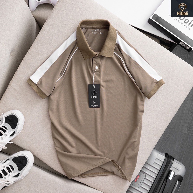 Áo POLO nam cổ bẻ cộc tay vải cá sấu cotton, Áo thun nam chuẩn form sang trọng, trẻ trung