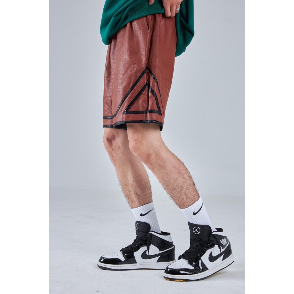 Quần ZOMBIE® Leather Shorts - Brown