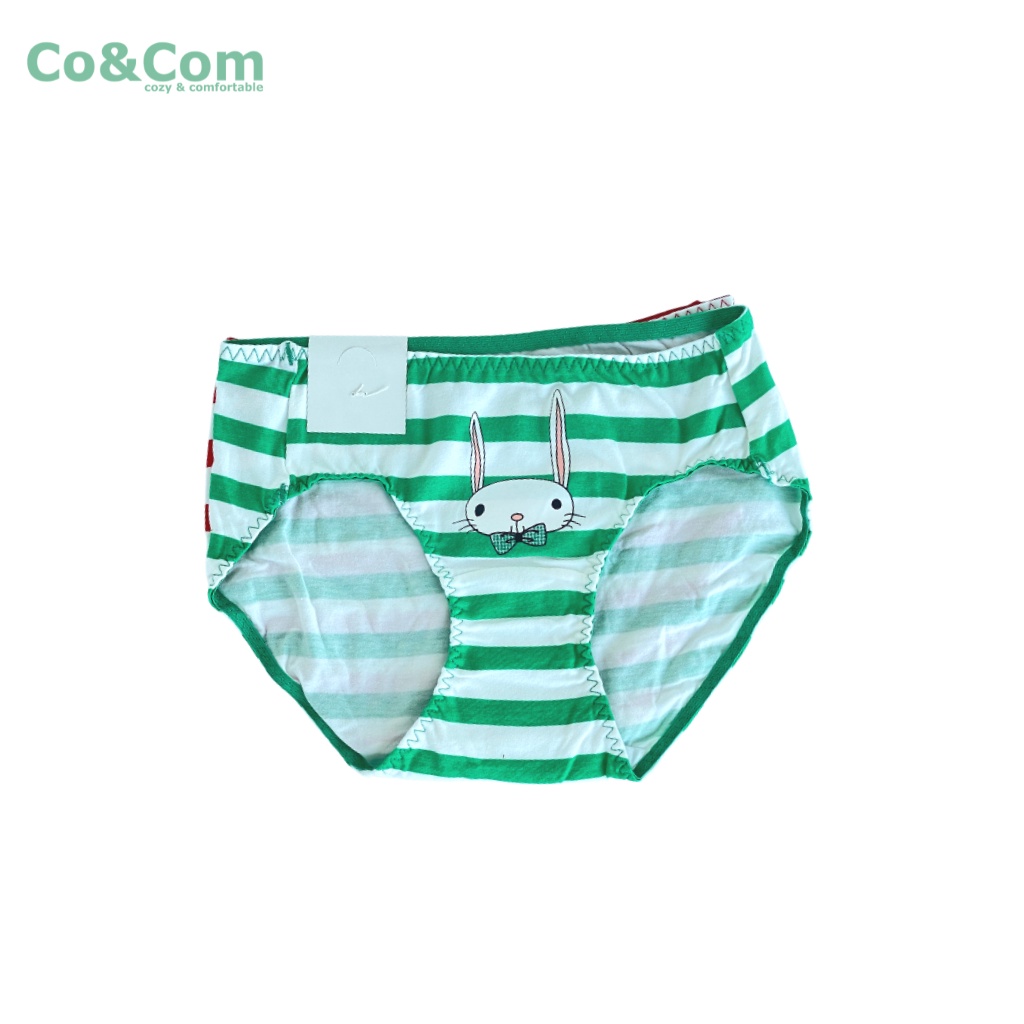 Set 2 Quần Chip Bé Gái 15-25 Kg Co&amp;Com CV3172 Cotton Dáng Vát Cạp Chun Mềm Thoải Mái