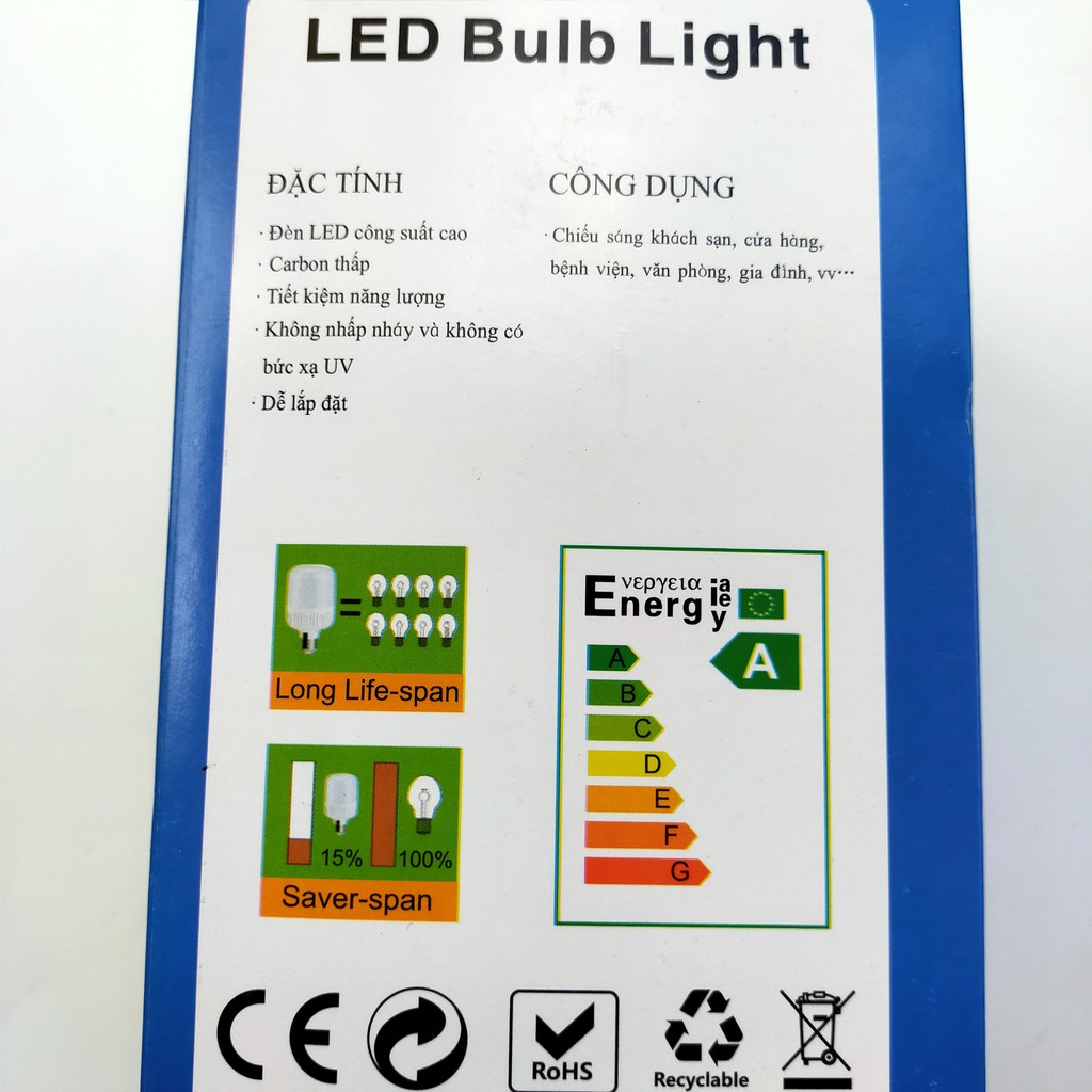 Bóng Đèn LED bulb 30W E27 (Ánh sáng trắng)