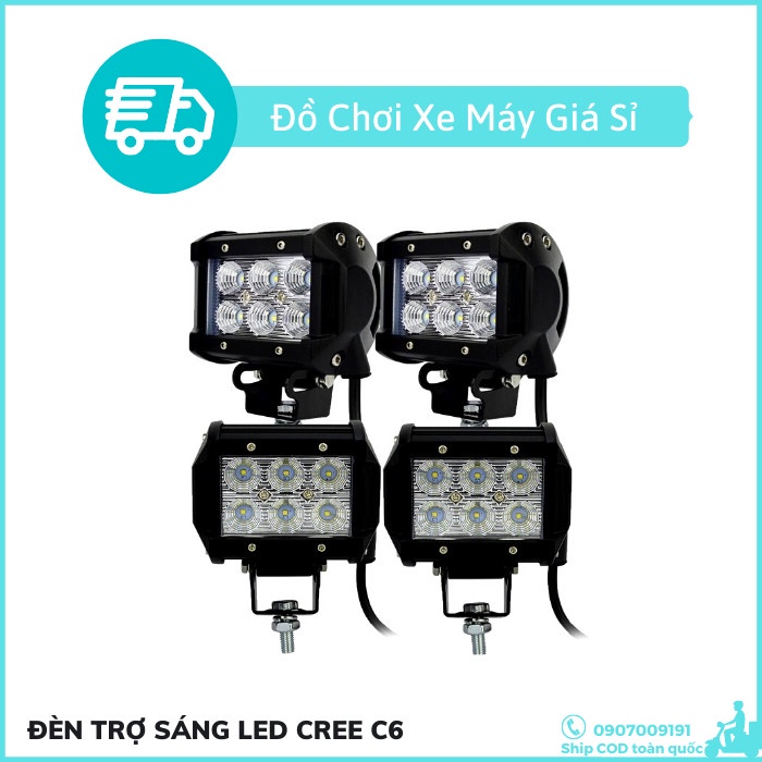 Đèn Trợ Sáng Led Cree C6 (ánh sáng trắng)
