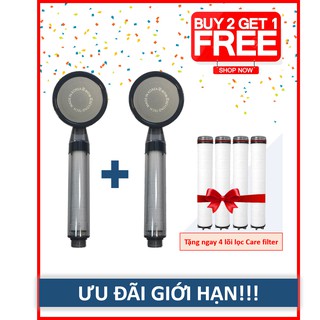 Combo 2 vòi hoa sen tăng áp lọc nước
