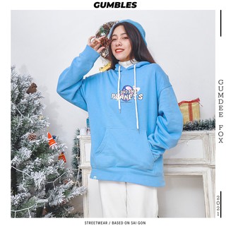 Áo Hoodie form rộng GUMDEE - FOX Xanh - Gumbles Official