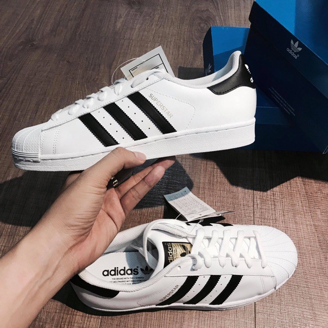 Giày Sneaker Adidas SuperStar Tem Vàng (fullbox + freeship)
