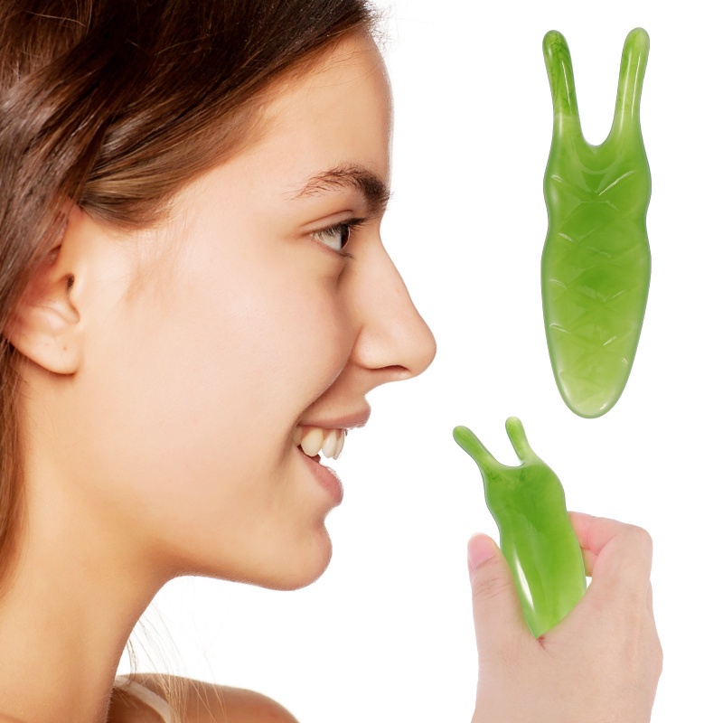1 Dụng Cụ Mát Xa Mặt Chữ Y Mini Bằng Nhựa Tự Nhiên