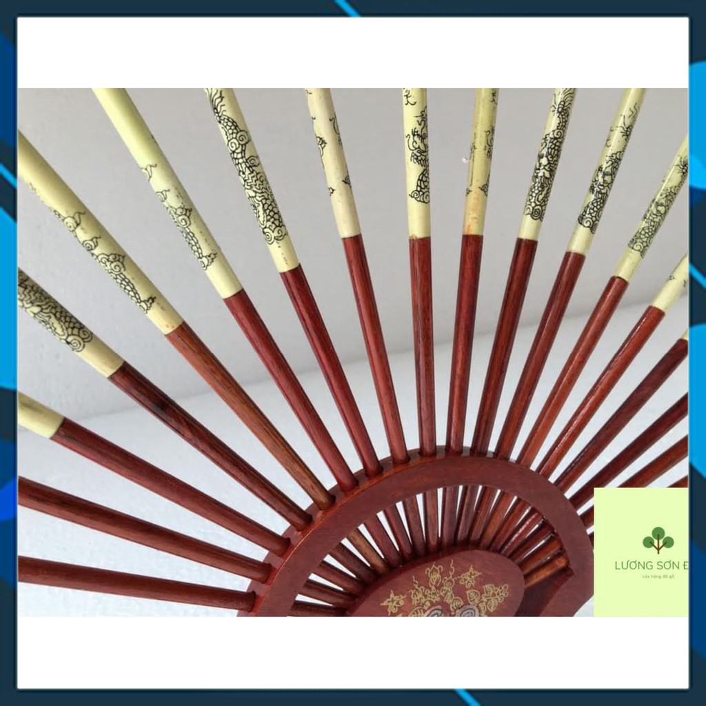Bộ đũa trang trí bàn thờ bằng gỗ hương 10 đôi