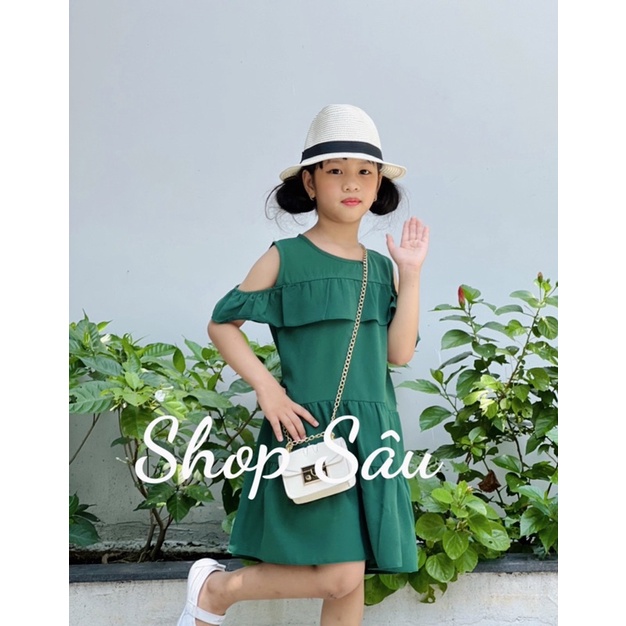 Đầm chất cotton phong cách dễ thương cho bé gái