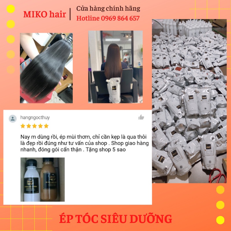 Thuốc duỗi tóc tại nhà siêu dưỡng collagen KAMI 100ml, thuốc ép tóc KERATIN phục hồi không cần định hình