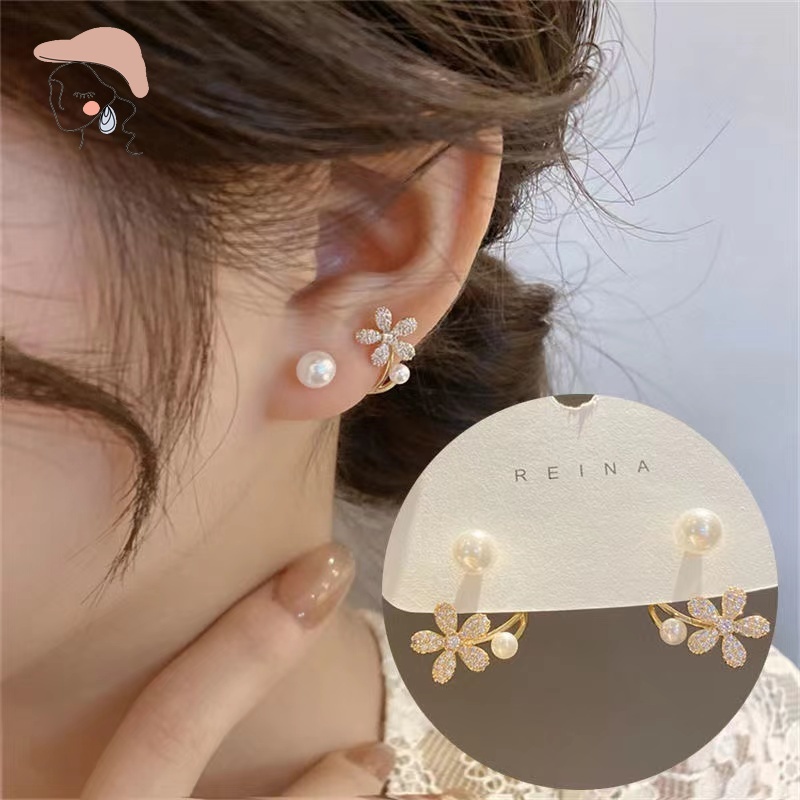 Bông Tai Mạ Bạc 925 Kiểu Dáng Đơn Giản Thời Trang Dành Cho Nữ