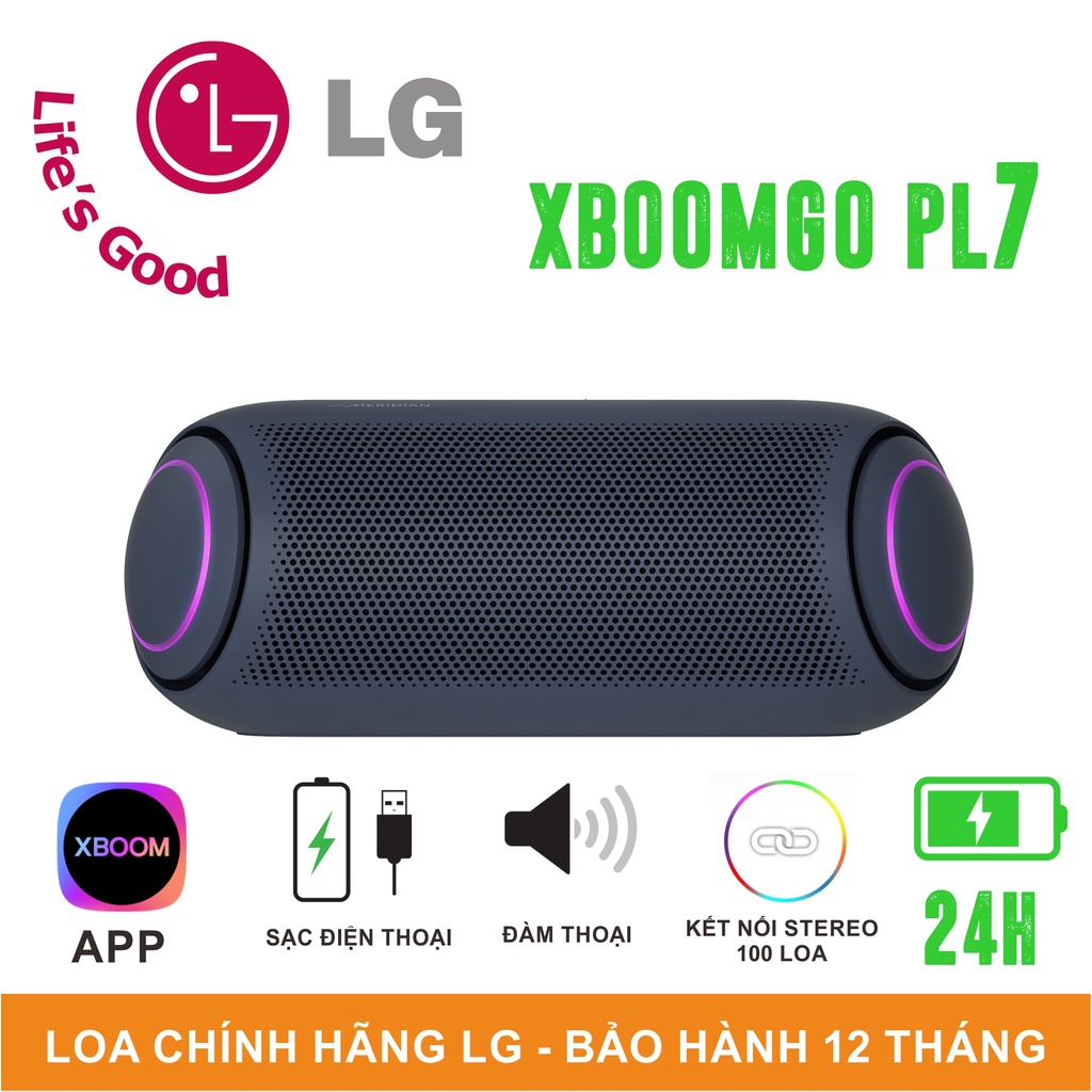 Loa Bluetooth Di Động LG XBOOMGo PL7 / PL5 - Hàng chính hãng